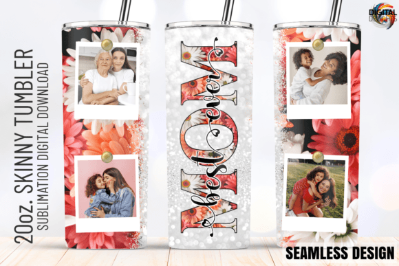 Best Mom Ever Photo Frame Tumbler Wrap: Graphics for Crafts