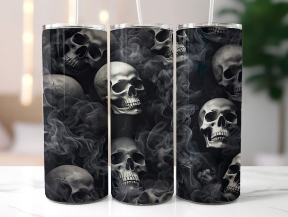 Grunge Skeleton Men Tumbler Wrap Graphics