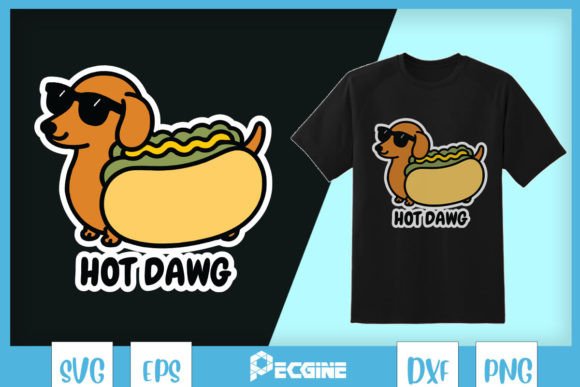 Hot Dawg Animal Puns SVG: Graphics for Playful Crafts
