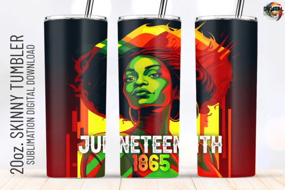 Juneteenth 1865 Tumbler Wrap: Graphics & Crafts Asset Review