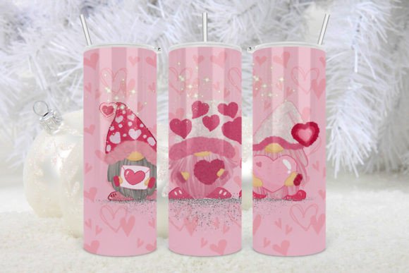 Love Gnome Tumbler Graphics for Crafts Brands