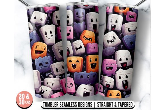 Marshmallow Tumbler Wrap: Graphics for Crafts