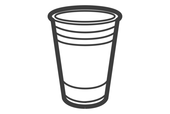 Plastic Cup Icon: Graphics for Crafts
