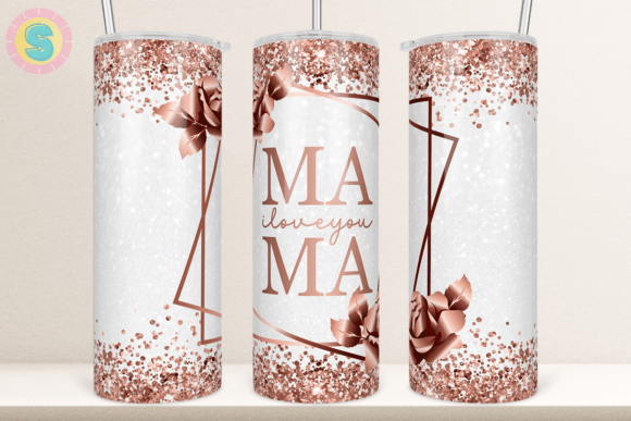 Rose Gold Mama Tumbler Wrap: Graphics for Crafts & Gifting