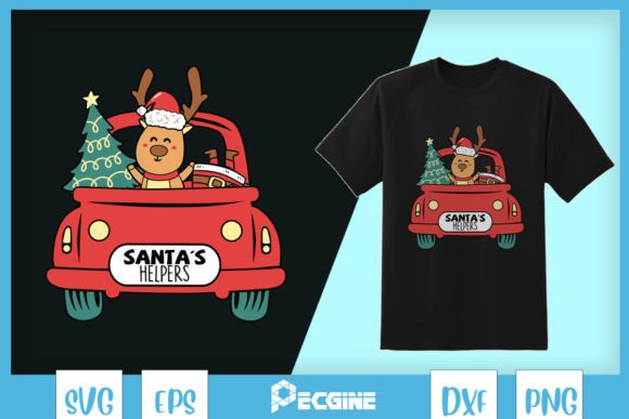 Santa Helpers Reindeer SVG: Crafts & Graphics for Real Publishing
