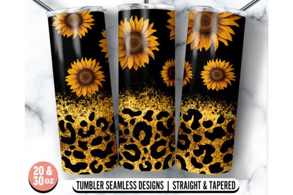 Sunflower Gold Glitter Tumbler Wrap: Graphics for Crafts