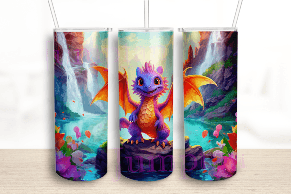 Superhero Dragon 20 Oz Tumbler Wrap: Graphics for Crafts