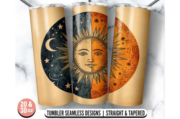 The Sun and Moon Skinny Tumbler Wrap: Graphics for Crafts