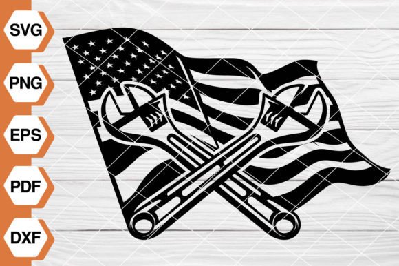 US Flag Tools SVG EP-144 Graphics & Illustrations